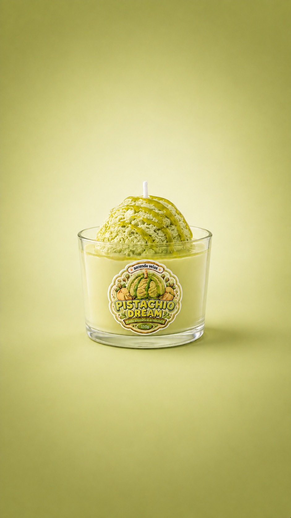 Vela Pistachio Dream da coleção GELATO