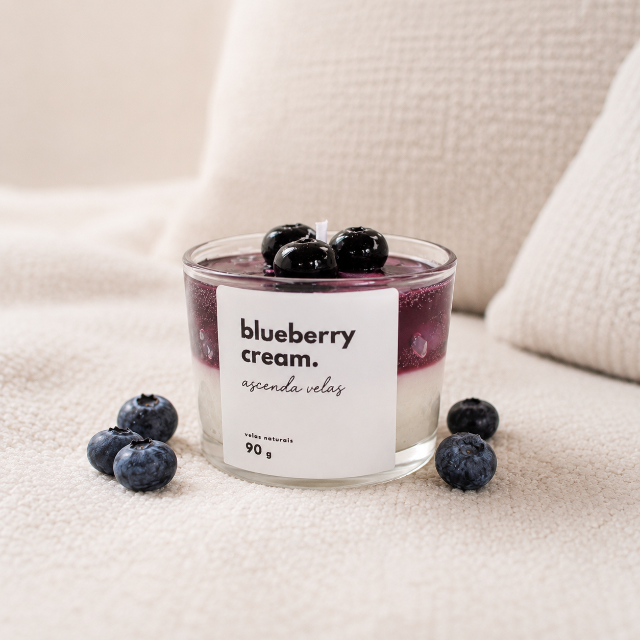 Vela Blueberry Cream da coleção CREAM