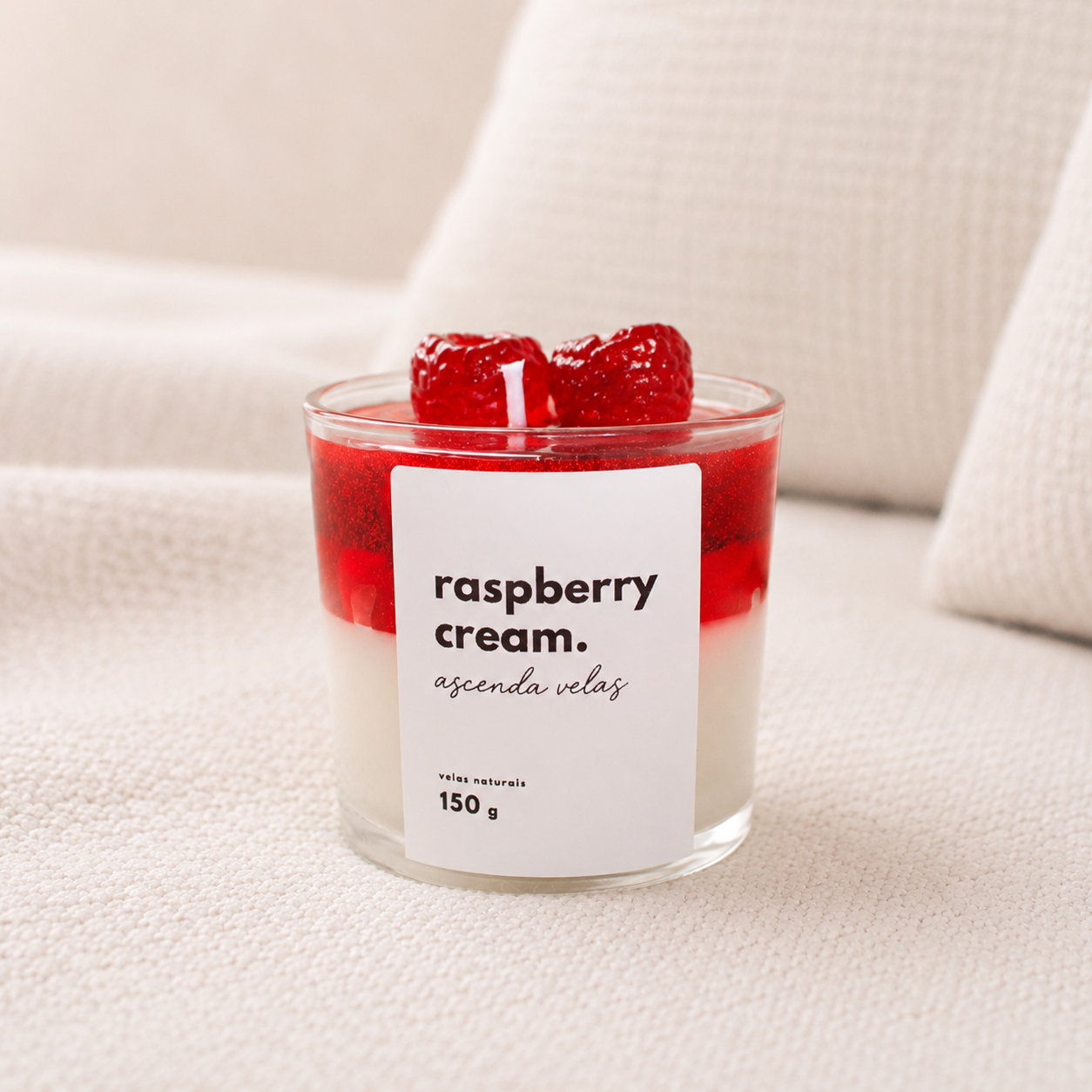 Vela Raspberry Cream da coleção CREAM